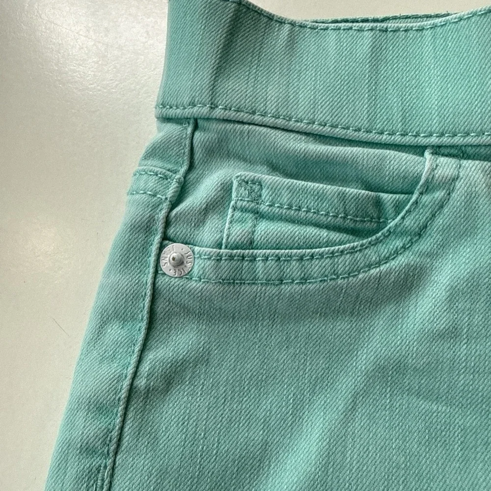 Justice Girls Green Camouflage Pull‎ On Jegging Pants Size 10 With Pockets